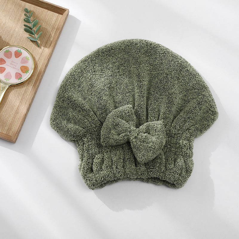 1 Pack Bamboo Charcoal Fiber Hair Drying Towels