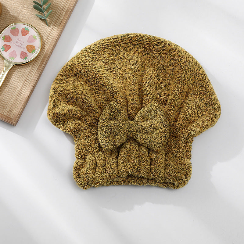 1 Pack Bamboo Charcoal Fiber Hair Drying Towels